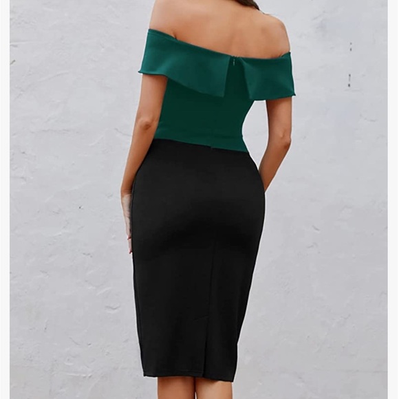 Bodycon Midi Cocktail Party Dress - Picture 4 of 4